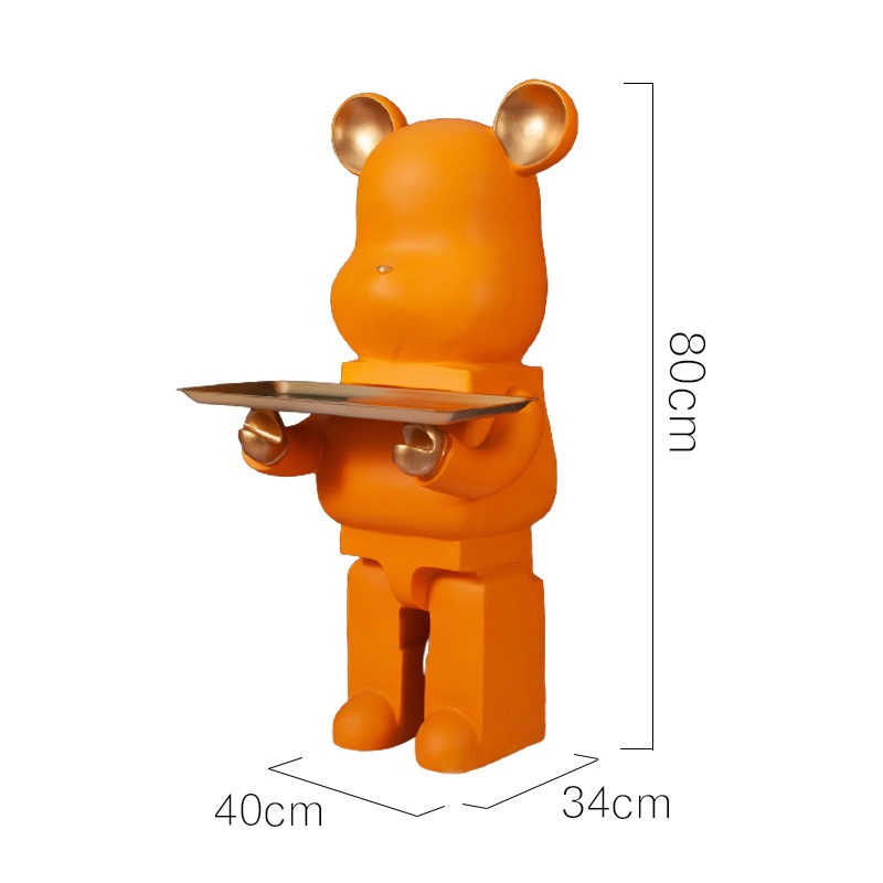 Gấu Bear bưng khay 80cm nhiều màu