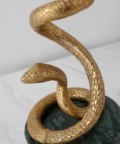 Tượng con rắn bằng đồng trang trí