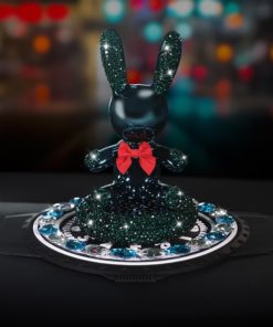 Thỏ Bunny gắn đá trang trí oto