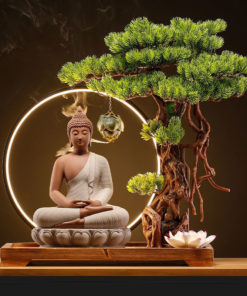 Tượng Phật Thích Ca kết hợp hương trầm cầu an lành