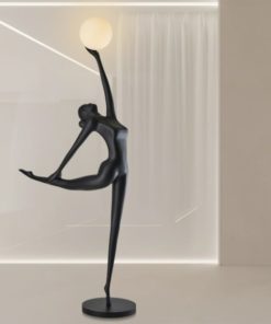 Tượng cô gái múa ballet cầm đèn