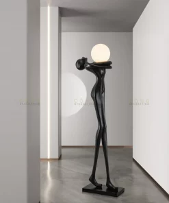 Tượng nghệ thuật ôm đèn