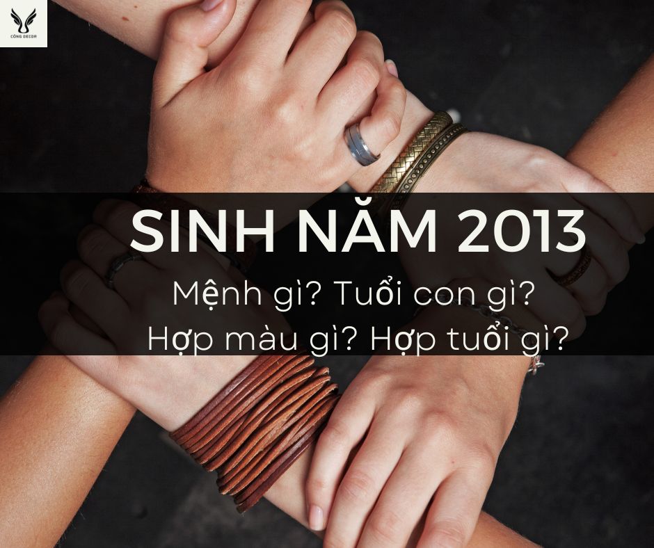 2013 mệnh gì? Tuổi con gì? Hợp màu gì? Hợp tuổi nào?