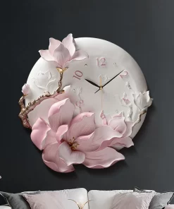 Đồng hồ treo tường hình hoa mộc lan CD1801