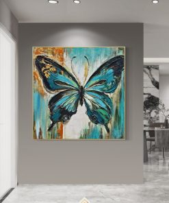 Tranh sơn dầu bươm bướm