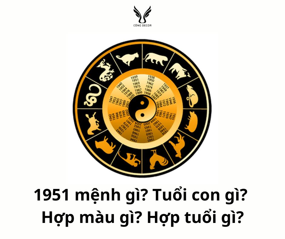 1951 mệnh gì? Tuổi con gì? Hợp màu gì? Hợp tuổi gì?