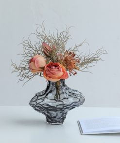 Bộ Bình Hoa Thủy Tinh Cắm Hoa Đơn