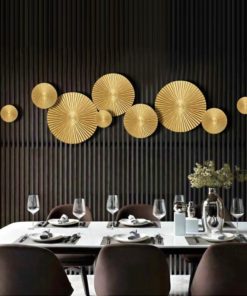 Bộ Phù Điêu 3D Vòng Tròn Hoàng Kim