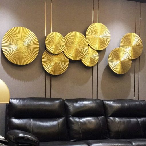 Bộ Phù Điêu 3D Vòng Tròn Hoàng Kim