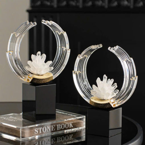 Decor Vầng Trăng Tinh Thể Nghệ Thuật