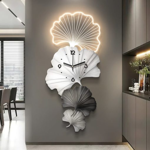 Đồng Hồ Treo Tường Lá Bạch Quả