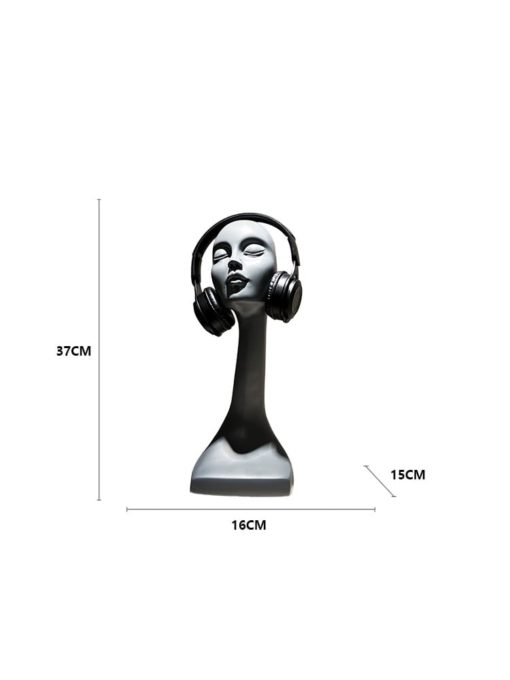 Tượng Đầu Người Kết Hợp Gía Treo Tai Nghe