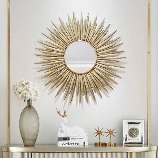 Gương Decor Mặt Trời Vàng Rực Rỡ