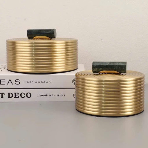 Hộp Đựng Mạ Vàng Decor