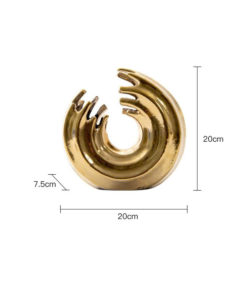 Khối Decor Vòng Xoay Ánh Kim Hiện Đại