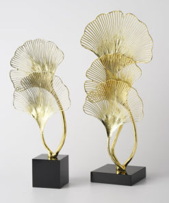 Tượng Lá Ginkgo Vàng Phong Thủy