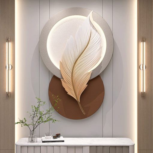 Tranh Phù Điêu Lông Vũ 3D Treo Tường