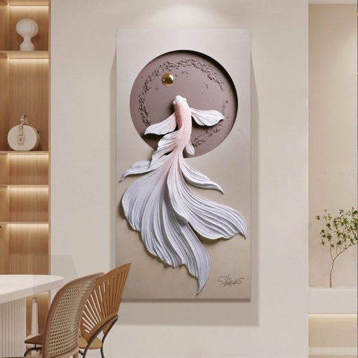 Tranh Cá Bơi Ngược Dòng 3D LED