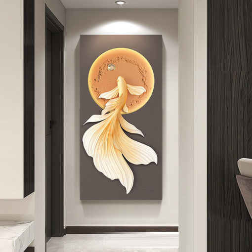 Tranh Cá Bơi Ngược Dòng 3D LED