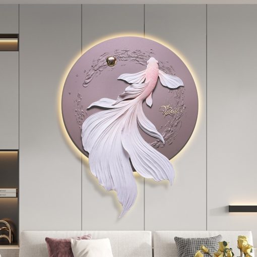 Tranh Cá Bơi Ngược Dòng 3D LED