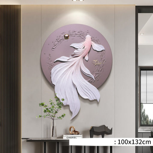 Tranh Cá Bơi Ngược Dòng 3D LED