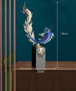Tượng Cá Koi Vượt Thác Vạn Lộc