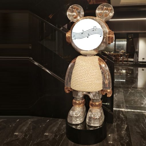 Tượng Gấu Disco Bling
