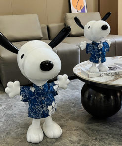 Tượng Chú Chó Vui Vẻ Snoopy - Pooh