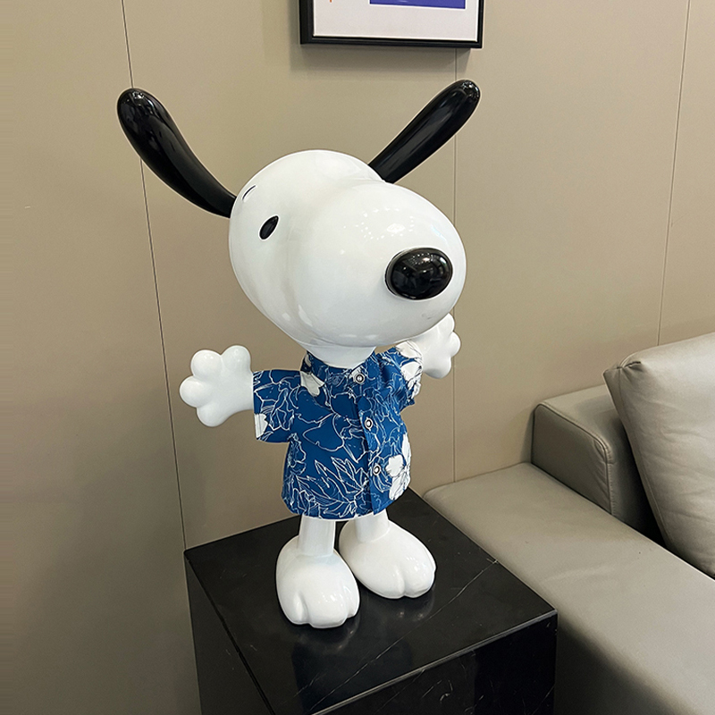Tượng Chú Chó Vui Vẻ Snoopy - Pooh