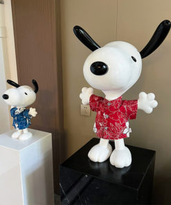 Tượng Chú Chó Vui Vẻ Snoopy - Pooh