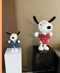 Tượng Chú Chó Vui Vẻ Snoopy - Pooh