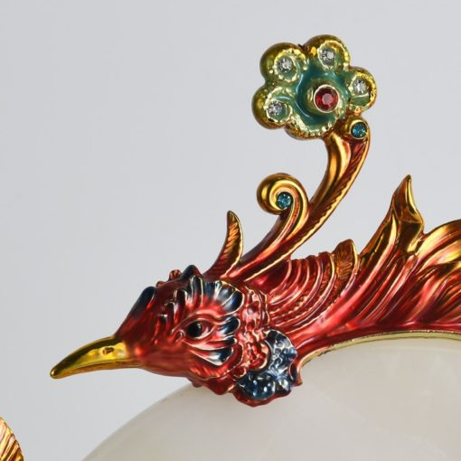 Tượng Long Phụng Hòa Quyện Ngọc Bích