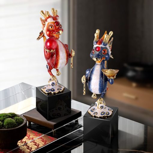 Tượng Rồng Chipi Để Bàn May Mắn