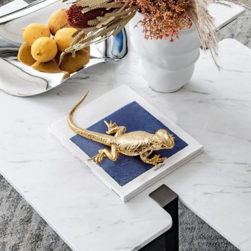 Tượng Thằn Lằn Vàng Decor