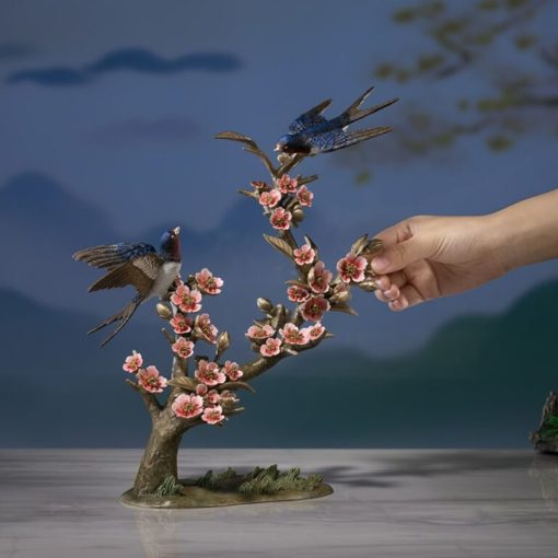 Đôi Chim Én Xuân Biểu Tượng Hạnh Phúc Và Phồn Thịnh