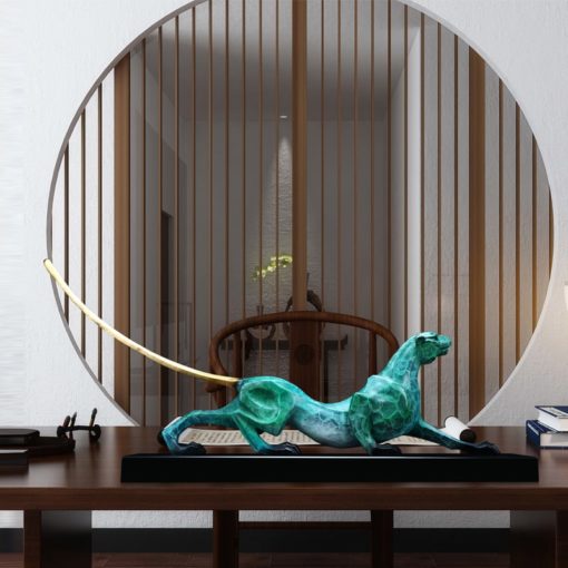 Tượng Báo Uy Phong Bằng Đồng