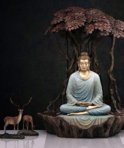 Tượng Phật Thích Ca Dưới Cội Bồ Đề An Nhiên