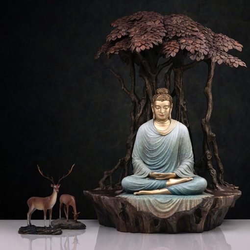 Tượng Phật Thích Ca Dưới Cội Bồ Đề An Nhiên