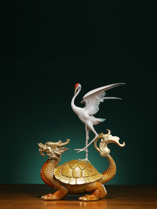Tượng Hạc Trên Lưng Rùa