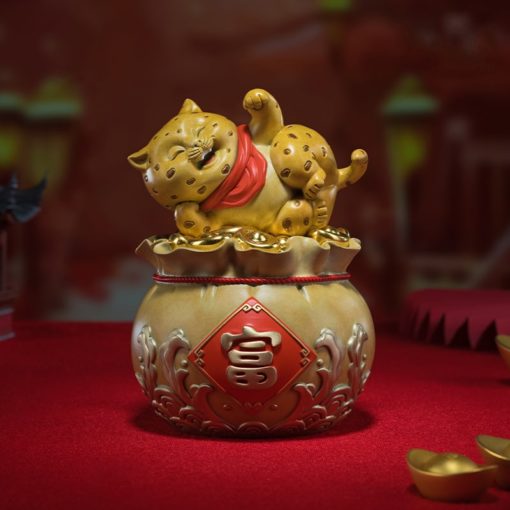 Tượng Mèo Tài Lộc Đắc Ý