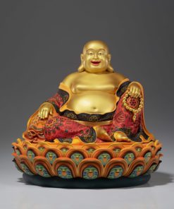 Tượng Phật Di Lặc An Lạc Trên Đài Sen