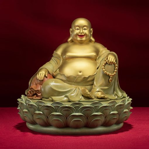 Tượng Phật Di Lặc An Lạc Trên Đài Sen