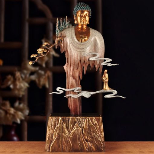 Tượng Phật Thích Ca Từ Bi Hòa Quyện Mây